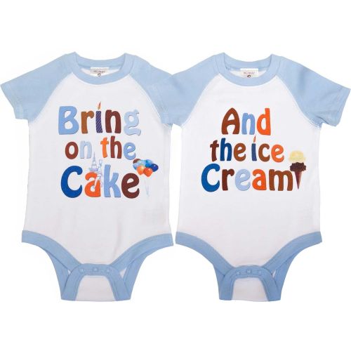  Mumsy Goose Baby Boys Bodysuit Twins First Birthday