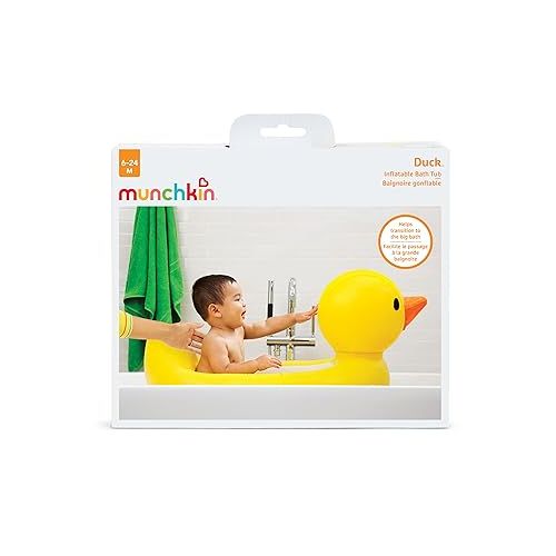 먼치킨 Munchkin® Duck™ Inflatable Baby Bathtub with White Hot® Heat Alert