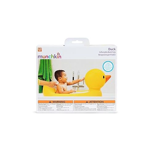 먼치킨 Munchkin® Duck™ Inflatable Baby Bathtub with White Hot® Heat Alert
