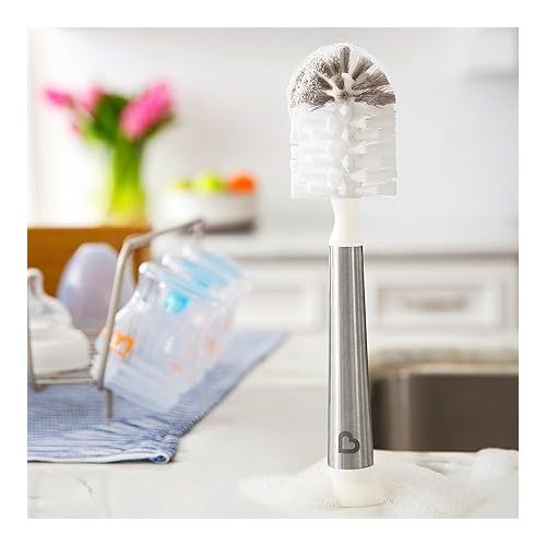 먼치킨 Munchkin® Shine™ Stainless Steel Bottle Brush and Refill Brush Head