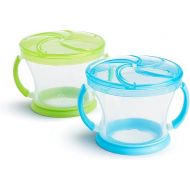 Munchkin® Snack Catcher® Toddler Snack Cups, 2 Count (Pack of 1), Blue/Green