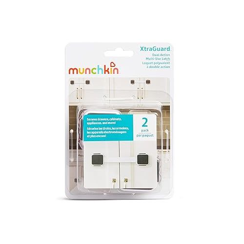 먼치킨 Munchkin® Xtraguard Dual Action Multi Use Latches, 2 Count