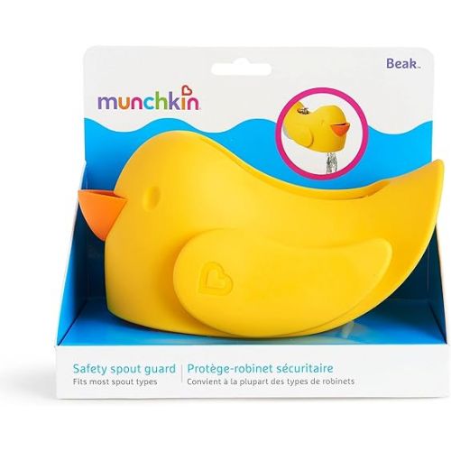 먼치킨 Munchkin® Beak™ Bath Spout Cover Safety Guard with Built-in bubble bath dispenser, Yellow