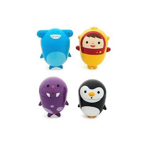 먼치킨 Munchkin® CleanSqueeze™ Mold Free Baby and Toddler Bath Toy Squirts, 4 Piece Set