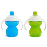 Munchkin® Click Lock™ Bite Proof Trainer Cup, Plastic, 7 Ounce, 2 Pack, Blue/Green