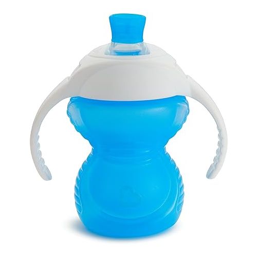 먼치킨 Munchkin® Click Lock™ Bite Proof Trainer Cup, Plastic, 7 Ounce, 2 Pack, Blue/Green