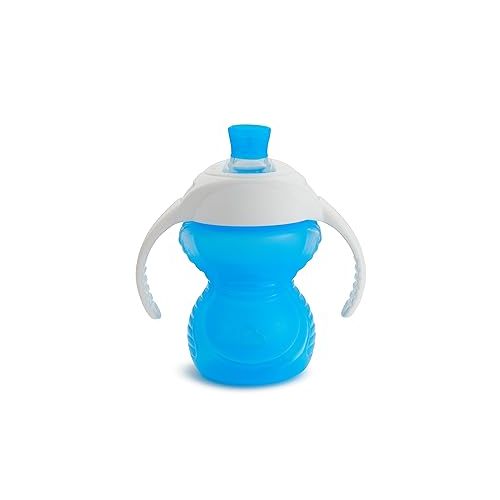 먼치킨 Munchkin® Click Lock™ Bite Proof Trainer Cup, Plastic, 7 Ounce, 2 Pack, Blue/Green