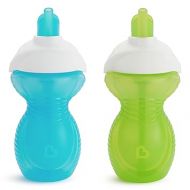 Munchkin® Click Lock™ Flip Straw Toddler Sippy Cup, 9 Ounce, 2 Pack, Blue/Green