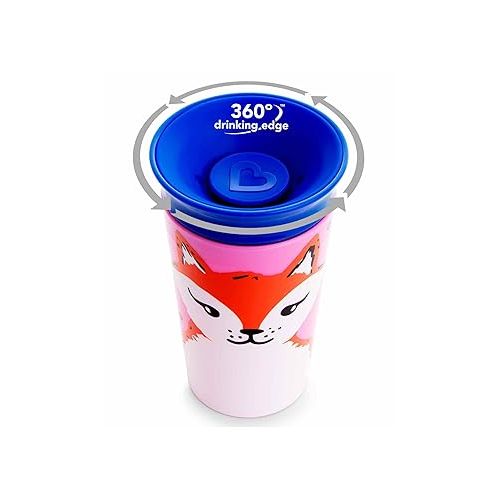 먼치킨 Munchkin® Miracle® 360 WildLove Sippy Cup, 9 Oz, Red Fox