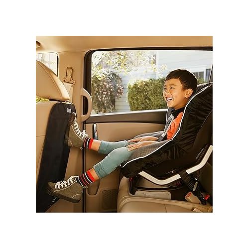 먼치킨 Munchkin® Brica® Deluxe Kick Mats™ Car Seat Protector, Black, 2 Pack