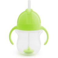 Munchkin Weighted Straw Sippy Cups for Toddlers 7oz, Leak Proof, Freezer/Dishwasher Safe, Easy to Hold - Great toddler cups with straws, Supports Straw-use Education, Straw Cups (Green)