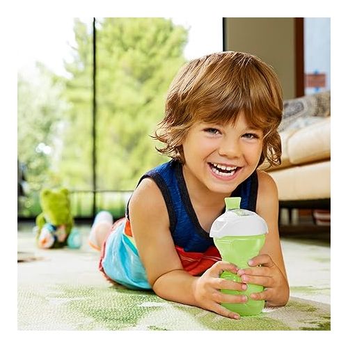 먼치킨 Munchkin® Click Lock™ Bite Proof Sippy Cup, 9 Ounce,2 Count (Pack of 1), Blue/Green