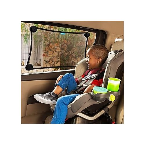 먼치킨 Munchkin® Brica® Stretch to Fit™ Car Window Sun Shade, Helps Block UVA/UVB Rays