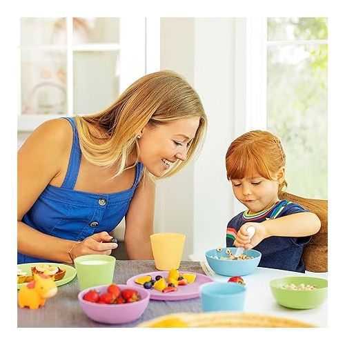 먼치킨 Munchkin® 16pc Baby and Toddler Feeding Supplies Set - Includes Plates, Bowls, Cups and Utensils