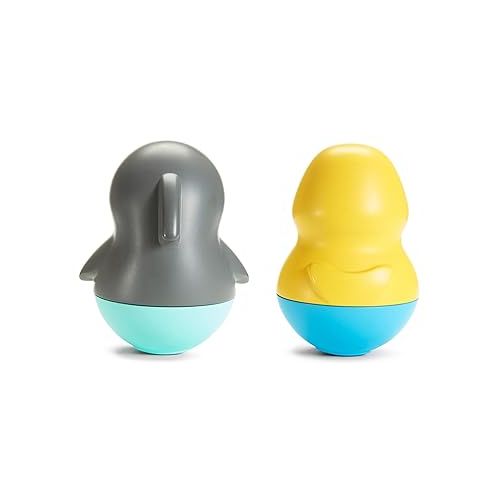 먼치킨 Munchkin® Bath Bobbers Mold Free Baby and Toddler Bath Toy, 6+ Months, Dolphin/Walrus