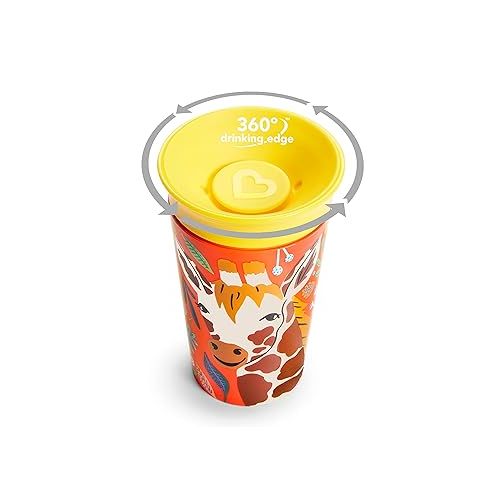 먼치킨 Munchkin® Miracle® 360 Wildlove Sippy Cup, 9 Oz, Giraffe