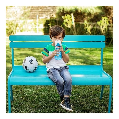 먼치킨 Munchkin® Flip & Go™ Toddler Sippy Cup with Straw, 12 Ounce, Ultra Durable Tritan Material, Blue