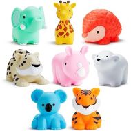Munchkin® Wild™ Animal Baby and Toddler Bath Toy Squirts, 8 Pack