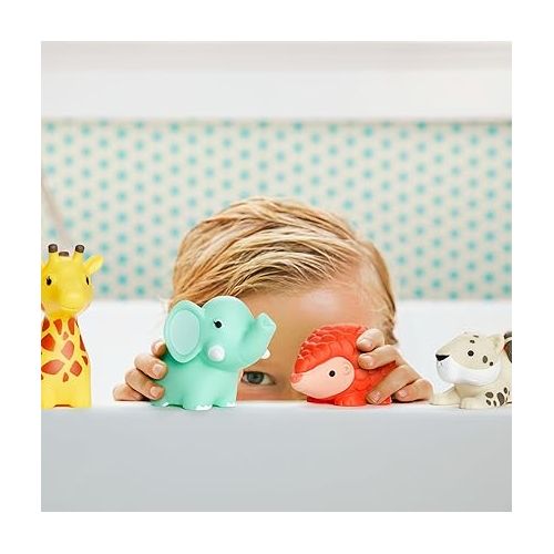 먼치킨 Munchkin® Wild™ Animal Baby and Toddler Bath Toy Squirts, 8 Pack