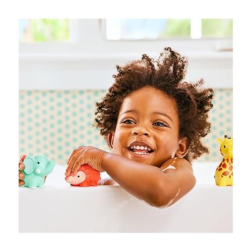 먼치킨 Munchkin® Wild™ Animal Baby and Toddler Bath Toy Squirts, 8 Pack