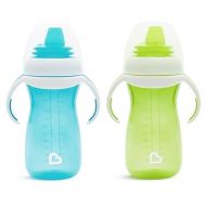 Munchkin® Gentle™ Transition Sippy Cup with Trainer Handles, 10 Ounce, 2 Pack, Blue/Green