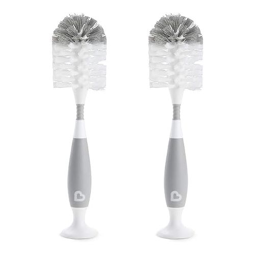 먼치킨 Munchkin® Bristle™ Bottle Brush, Grey, 2 Pack