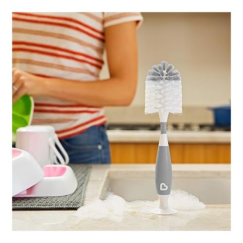 먼치킨 Munchkin® Bristle™ Bottle Brush, Grey, 2 Pack