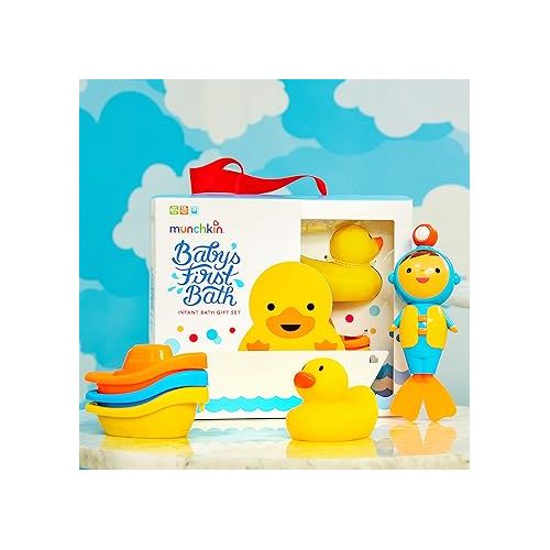 먼치킨 Munchkin® Baby's First Bath, Baby and Toddler Gift Set