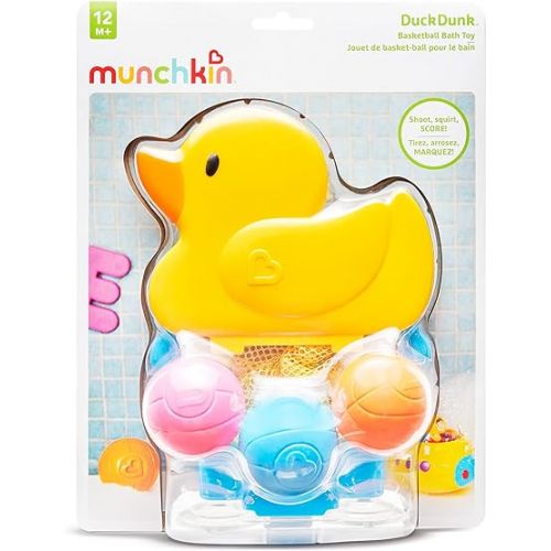 먼치킨 Munchkin® DuckDunk™ Basketball Toss Game Baby and Toddler Bath Toy
