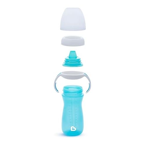 먼치킨 Munchkin® Gentle™ Transition Sippy Cup with Trainer Handles, 10 Ounce, Blue