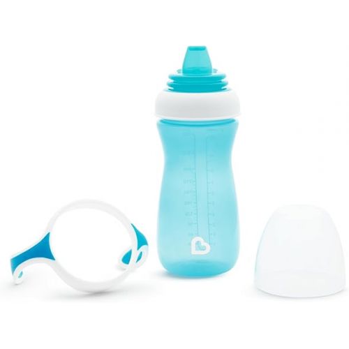 먼치킨 Munchkin® Gentle™ Transition Sippy Cup with Trainer Handles, 10 Ounce, Blue