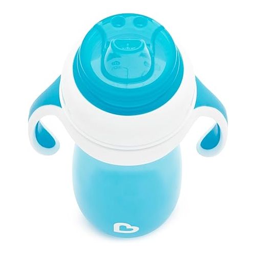 먼치킨 Munchkin® Gentle™ Transition Sippy Cup with Trainer Handles, 10 Ounce, Blue