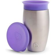 Munchkin Miracle 360 Stainless Steel Sippy Cup, 10 Ounce, Purple