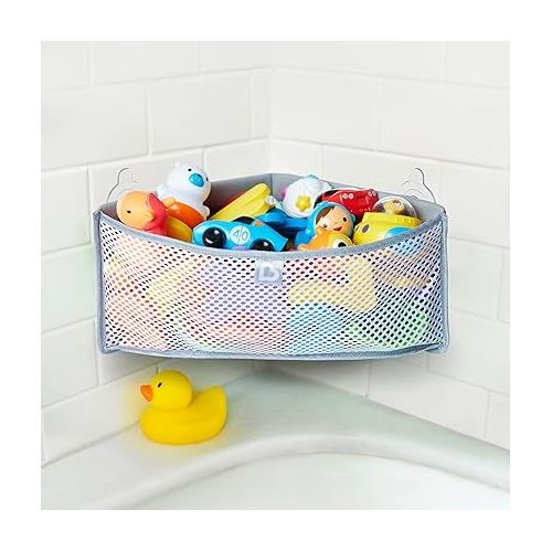 먼치킨 Munchkin® High 'n Dry™ Corner Bath Toy Organizer and Storage, Grey