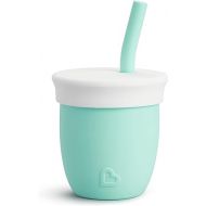 Munchkin® C’est Silicone! Open Training Cup with Straw for Babies and Toddlers 6 Months+, 4 Ounce, Mint