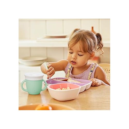 먼치킨 Munchkin® C’est Silicone!™ Training Sippy Cup with Lid for Babies and Toddlers, 6 oz, Mint/Green