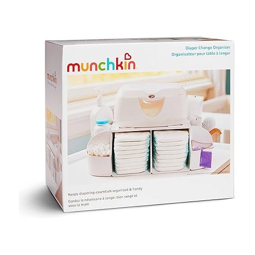 먼치킨 Munchkin® Diaper Change Organizer, Green/white