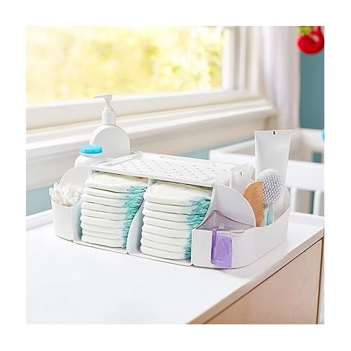 먼치킨 Munchkin® Diaper Change Organizer, Green/white