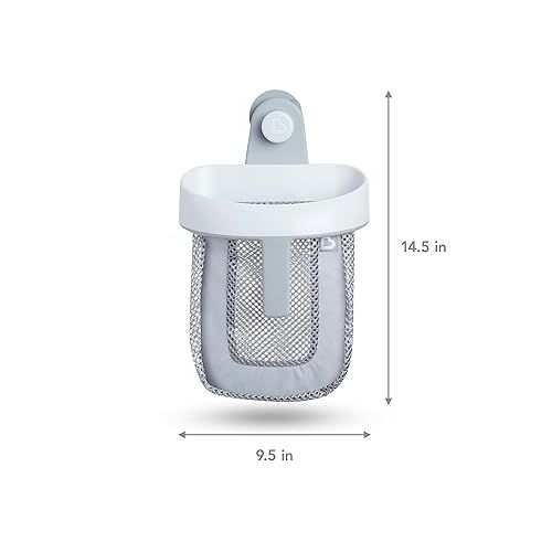 먼치킨 Munchkin® Super Scoop™ Hanging Bath Toy Storage with Quick Drying Mesh, Grey