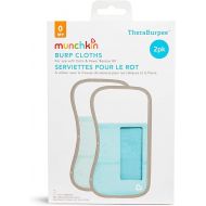 Munchkin® TheraBurpee: 2 Pack Burp Cloths with Built-in Pockets, for use with Colic & Fever Rescue Kit, 1 Blue, 1 Mint,2 Count (Pack of 1)