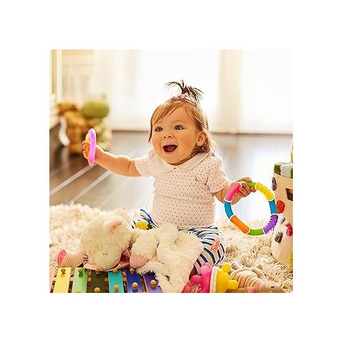 먼치킨 Munchkin® Twisty Figure 8 Baby Teether Toy, BPA Free, 6+ Months