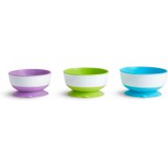 Munchkin® Stay Put™ Suction Bowls for Babies and Toddlers, 3 Pack, Blue/Green/Purple