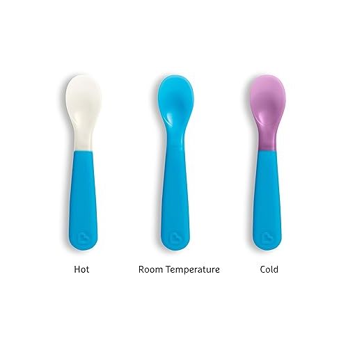 먼치킨 Munchkin® ColorReveal™ Color Changing Toddler Forks and Spoons, 6 Pack
