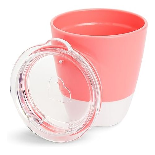 먼치킨 Munchkin® Splash™ Open Toddler Cups with Training Lids, 7 Ounce, Multicolored, 4 Pack