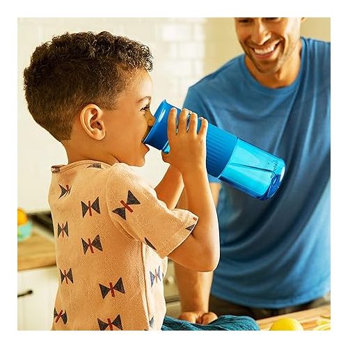 먼치킨 Munchkin® Miracle® 360 Spill Proof Sippy Cups, 24 and 10 Ounce, 2 Pack, Green/White - Toddler and Adult Set