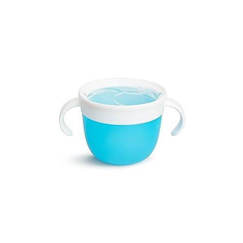 먼치킨 Munchkin® Snack™ Catcher Toddler Snack Cups, (Pack of 2) ,Blue/Green