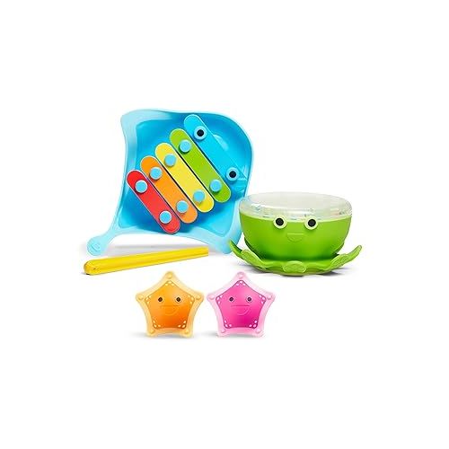 먼치킨 Munchkin® Bath Beats™ Musical Toddler Bath Toy Set, Includes Xylophone, Bath Drum & Shakers