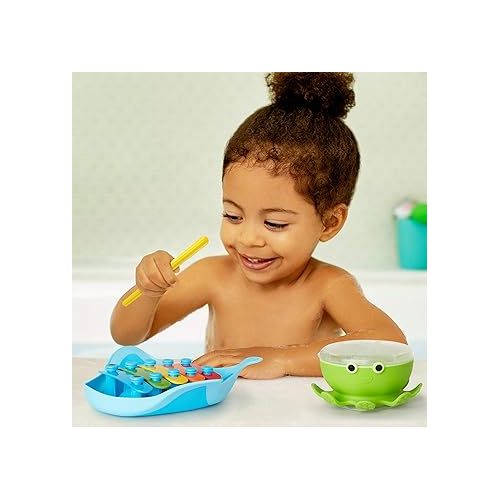 먼치킨 Munchkin® Bath Beats™ Musical Toddler Bath Toy Set, Includes Xylophone, Bath Drum & Shakers