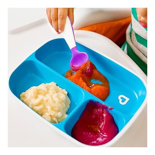 먼치킨 Munchkin® Splash™ Toddler Divided Plate, Blue