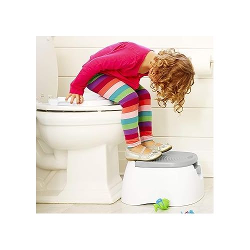 먼치킨 Munchkin® Arm & Hammer Multi-Stage 3-in-1 Potty Seat, (Potty Chair, Trainer Ring and Step Stool), Grey